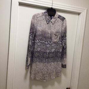 Womens Intro Long Sleeve Button Up Shirt